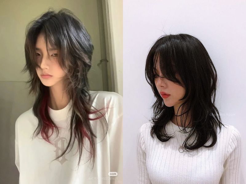 Kiểu tóc Mullet Layer nữ cho mặt dài