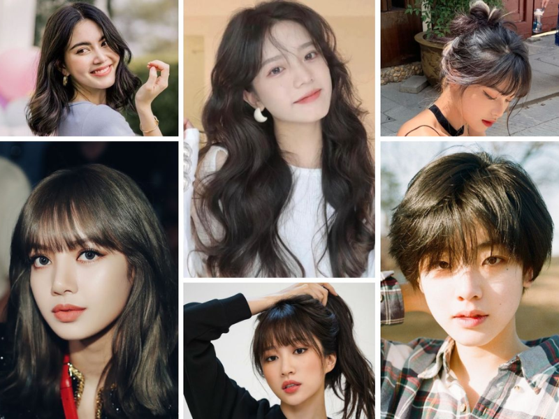 Kiểu tóc trẻ cho mặt trái xoan