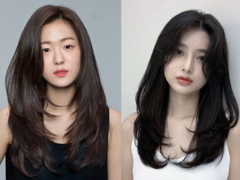 Kiểu tóc Hàn Quốc nữ cho nàng mặt trái xoan