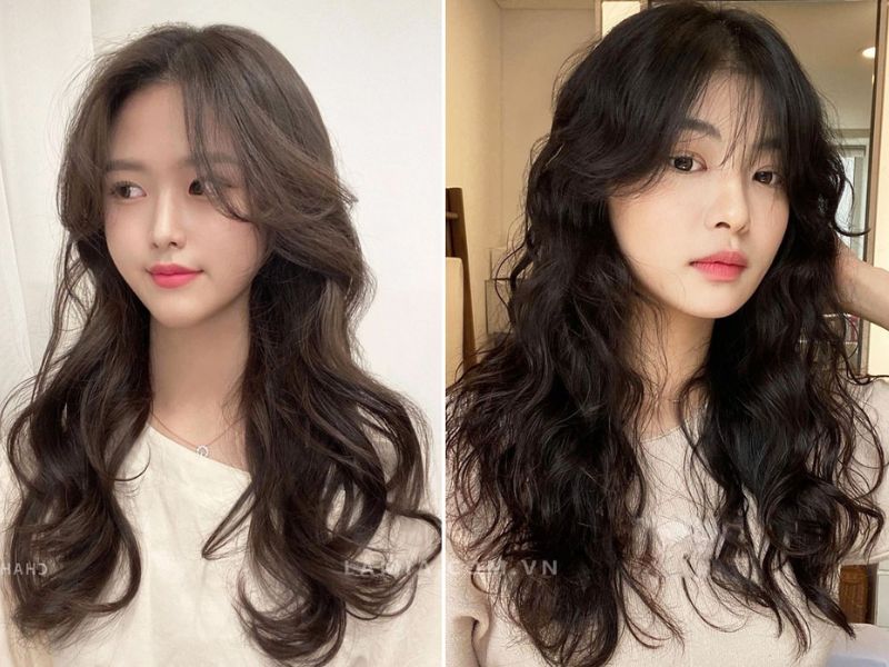 Kiểu tóc Hàn Quốc nữ cho mặt tròn