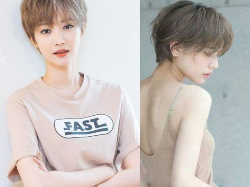 Tóc tomboy cho nữ mặt vuông Pixie