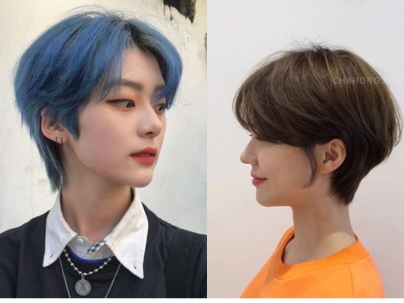 Tóc tomboy cho nữ mặt dài layer