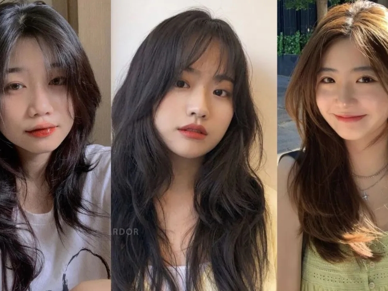 Các kiểu tóc layer nữ cho mặt tròn