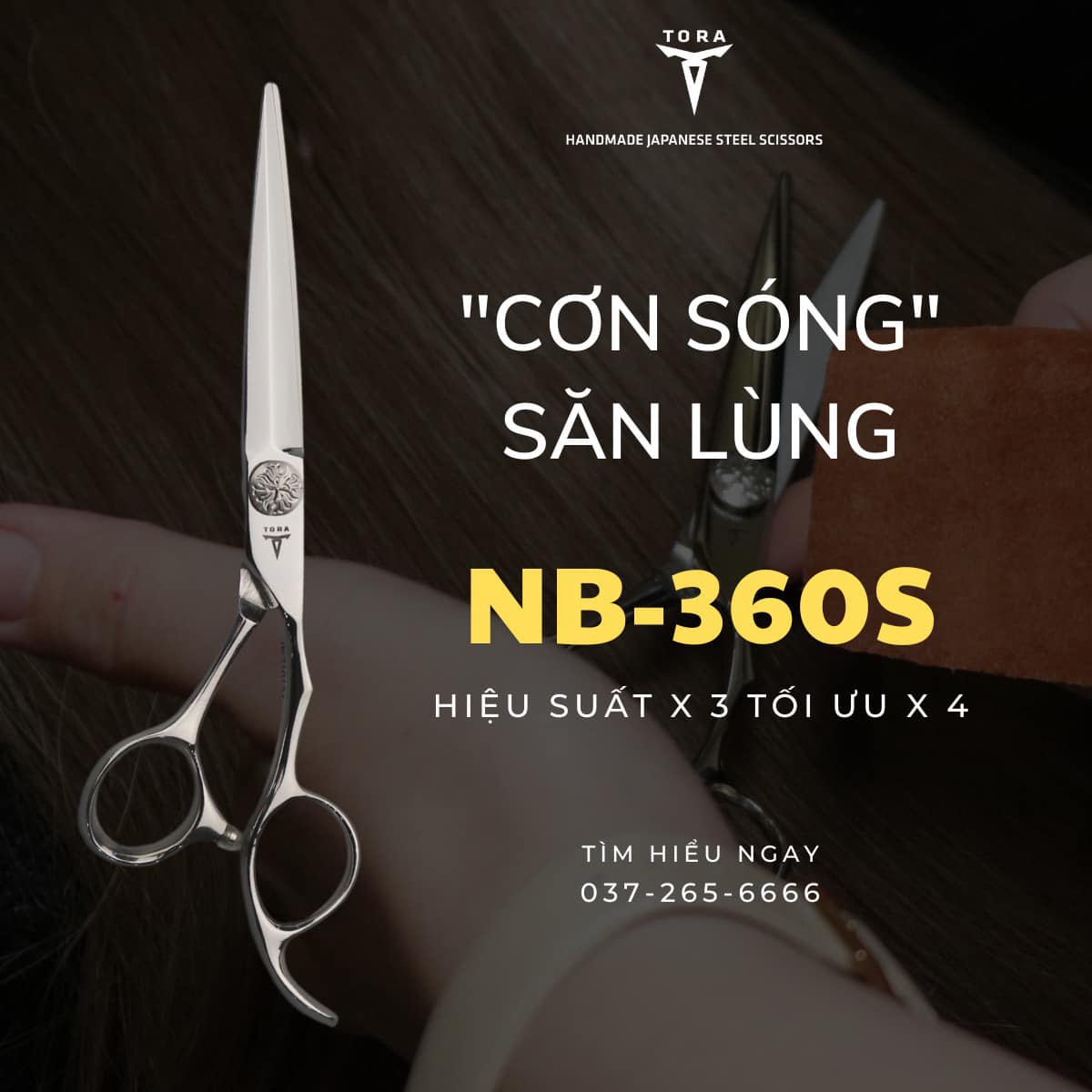 Kéo cắt tóc TORA NB - 360 S