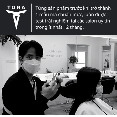 Các sản phẩm kéo cắt tóc TORA đều được test tại salon uy tín