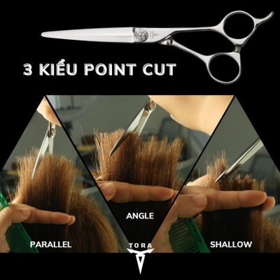 Sử dụng kéo cắt tóc tạo 3 kiểu cắt điểm cơ bản