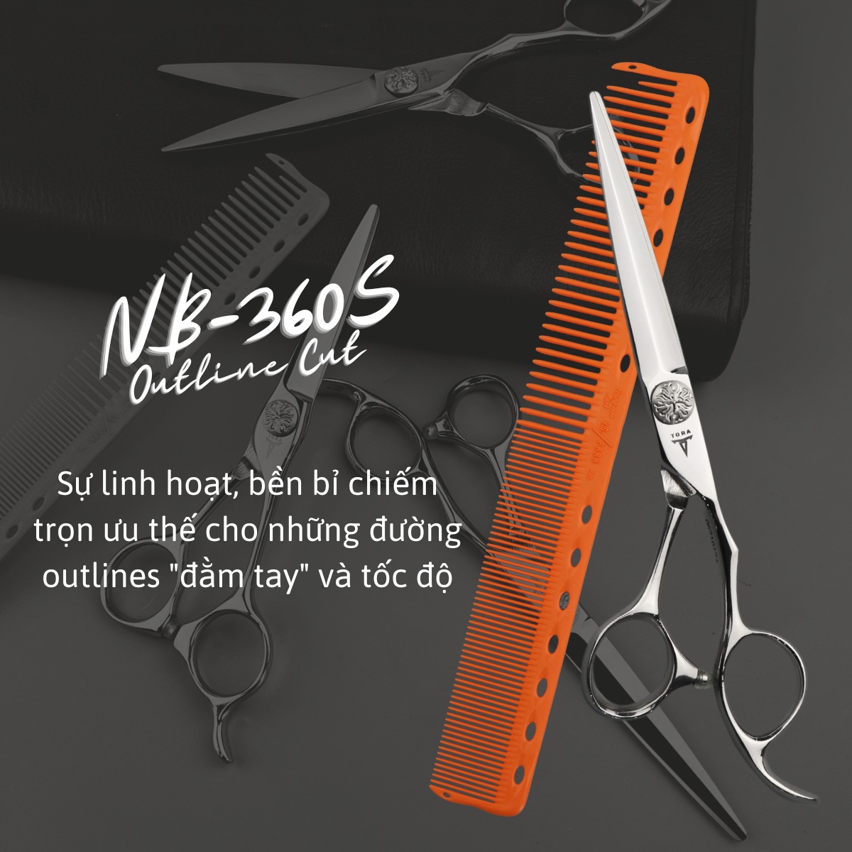 Kéo cắt tóc NB-360S sắc bén