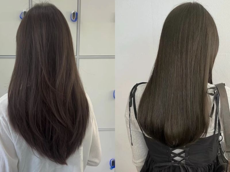 Kiểu tóc V cut với layer mềm mại